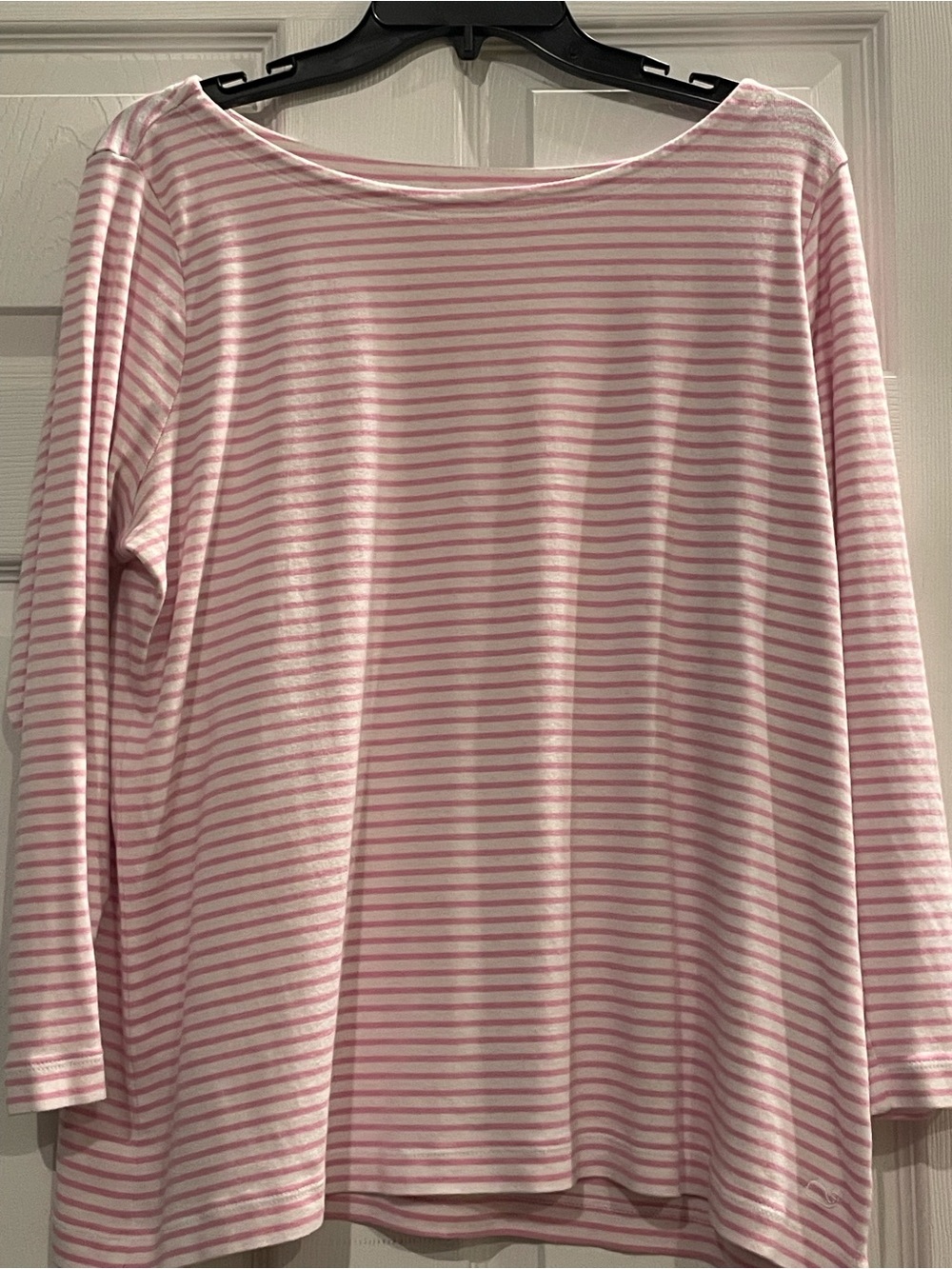 Women’s Vineyard Vines Pink Striped Long-Sleeve Top Sz XXL